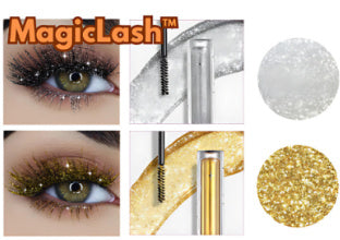 Violet Glitter Lash Mascara Thick Shiny Makeup Waterproof Fast Dry Black