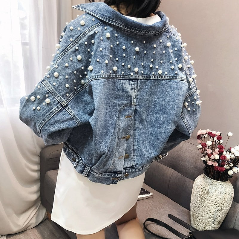 Short Denim Coat Women's Slimming
