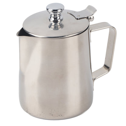 350ml Stainless Steel Coffee Latte Frothing Art Jug w/Lid