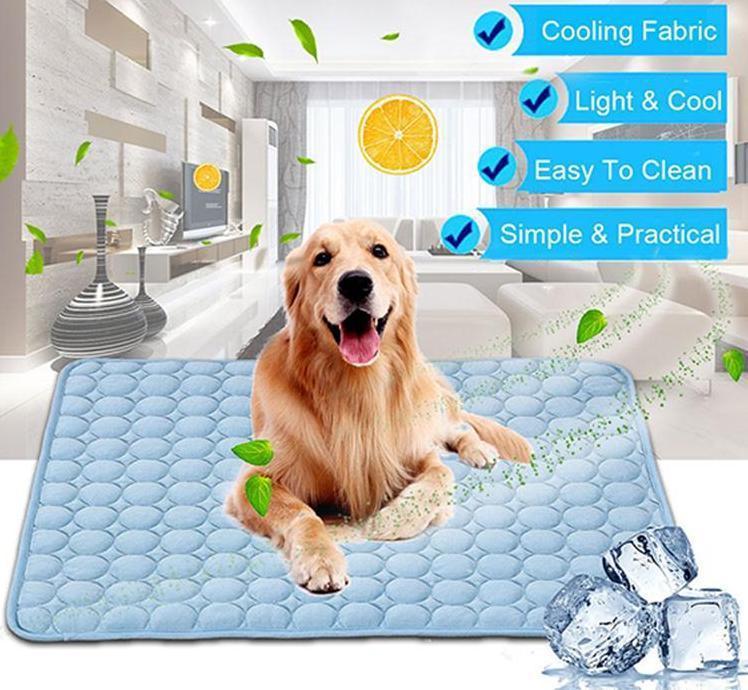 Pet Dog Cat Ice Silk Cold Pad For Cooling