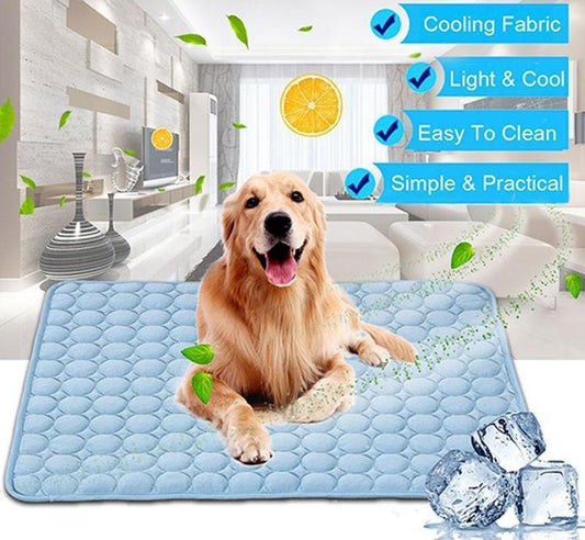 Pet Dog Cat Ice Silk Cold Pad For Cooling