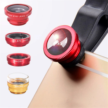 Phone Lens Fisheye 0.67x Wide Angle Camera Kit