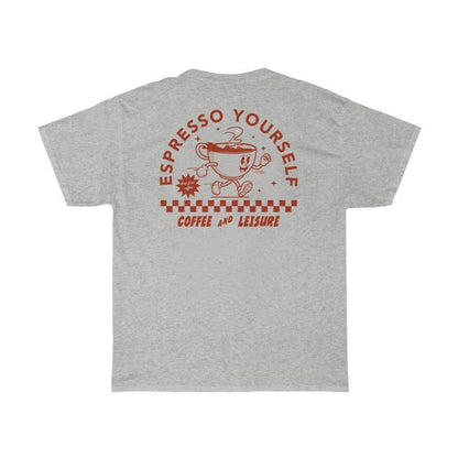 Espresso Yourself Women Retro Funny Coffee T-Shirts Oversize