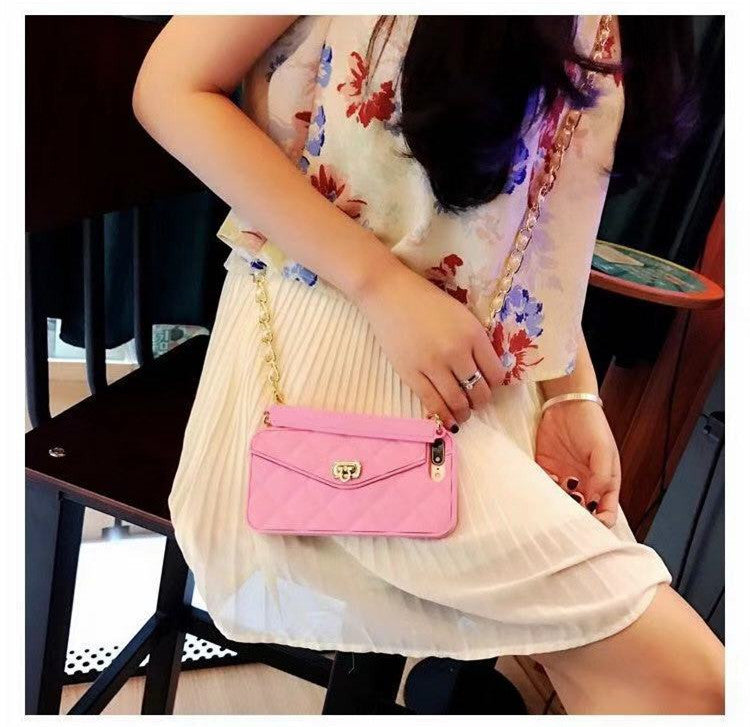 Luxury Women's Mobile Phone Case With Chain