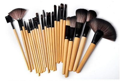 24 Pcs Makeup Brush Sets Cosmetics Eyebrow Powder Foundation Shadows Make Up Tools