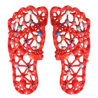 Anti - Slip Soles Pellet Massage Slippers
