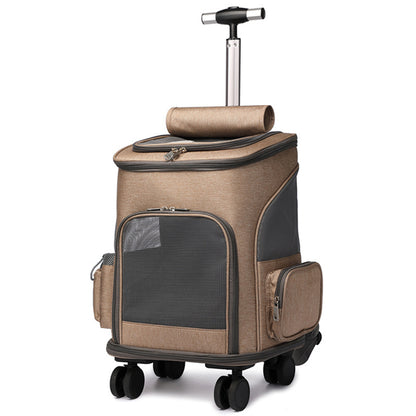 Portable Folding Trolley Pet Backpack Traveling