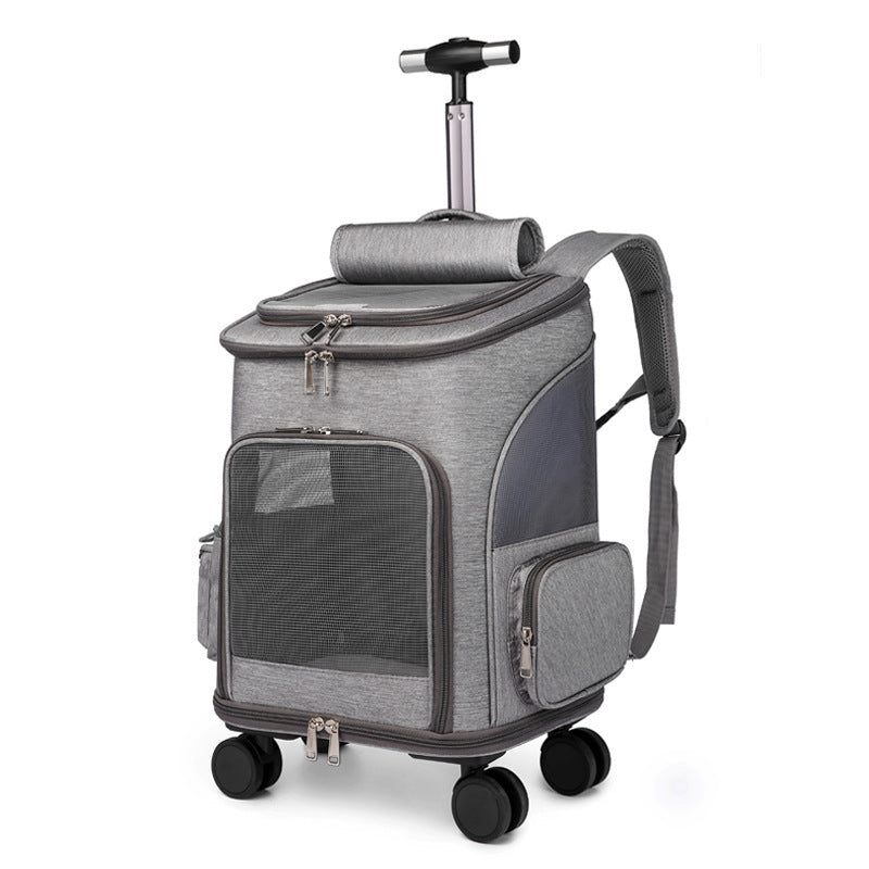 Portable Folding Trolley Pet Backpack Traveling