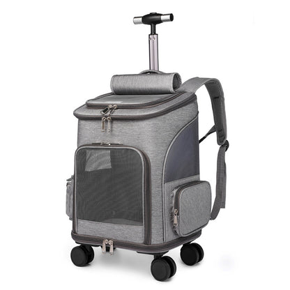 Portable Folding Trolley Pet Backpack Traveling