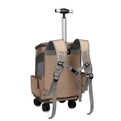 Portable Folding Trolley Pet Backpack Traveling