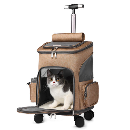 Portable Folding Trolley Pet Backpack Traveling