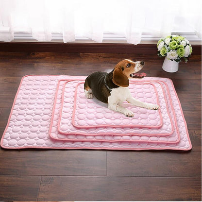 Pet Dog Cat Ice Silk Cold Pad For Cooling