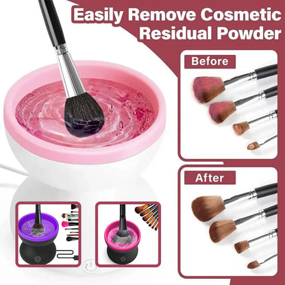 Electric Makeup Brush Cleaner USB Beauty Set