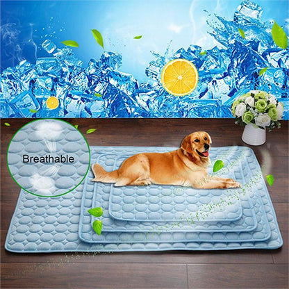 Pet Dog Cat Ice Silk Cold Pad For Cooling