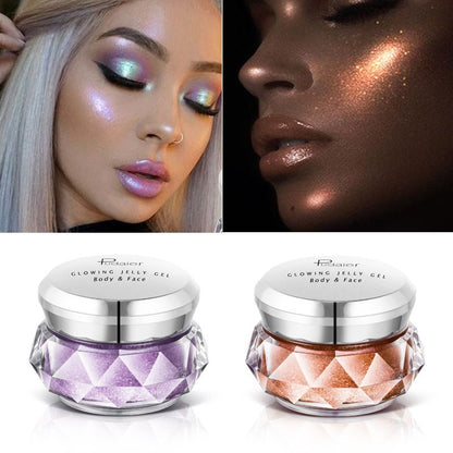 Gel Mermaid Eyeshadow Glow Body Glitter Gold Liquid Highlighter Bronzer