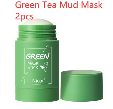 Cleansing Green Tea Mask Clay Stick Oil Control Whitening Seaweed Mask Skin Care