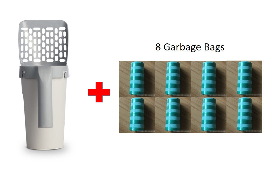 Storage Box Cat Litter Shovel Set