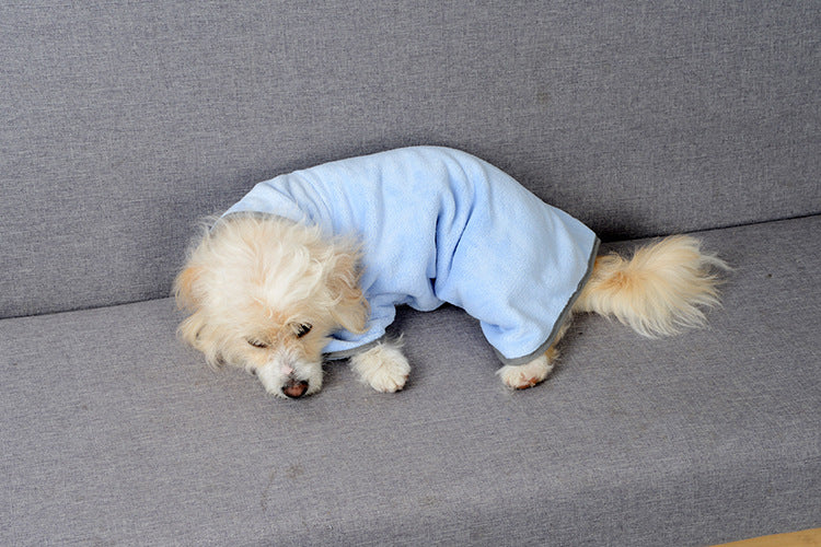 Quick-drying Pet Absorbent Towel Dog Bathrobe
