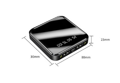 Mini Power Bank 20000 MAh Portable Mirror Digital