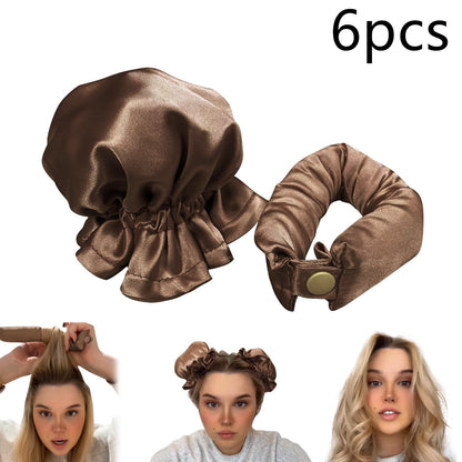 Heatless Curl Stick With Cloth Cover Headband Hair Style Tools