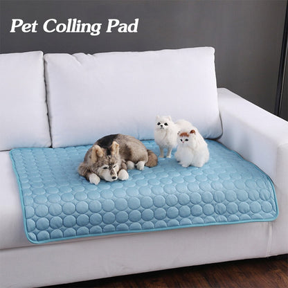 Pet Dog Cat Ice Silk Cold Pad For Cooling