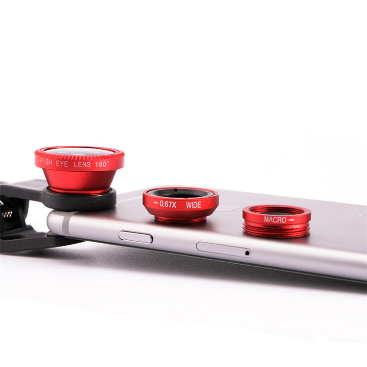 Phone Lens Fisheye 0.67x Wide Angle Camera Kit