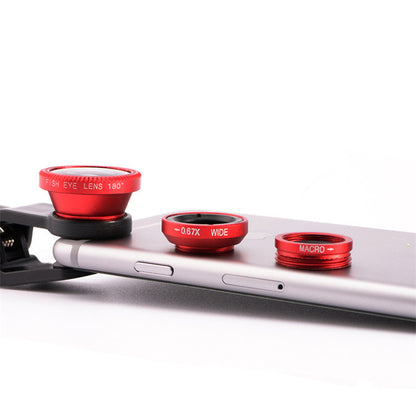 Phone Lens Fisheye 0.67x Wide Angle Camera Kit