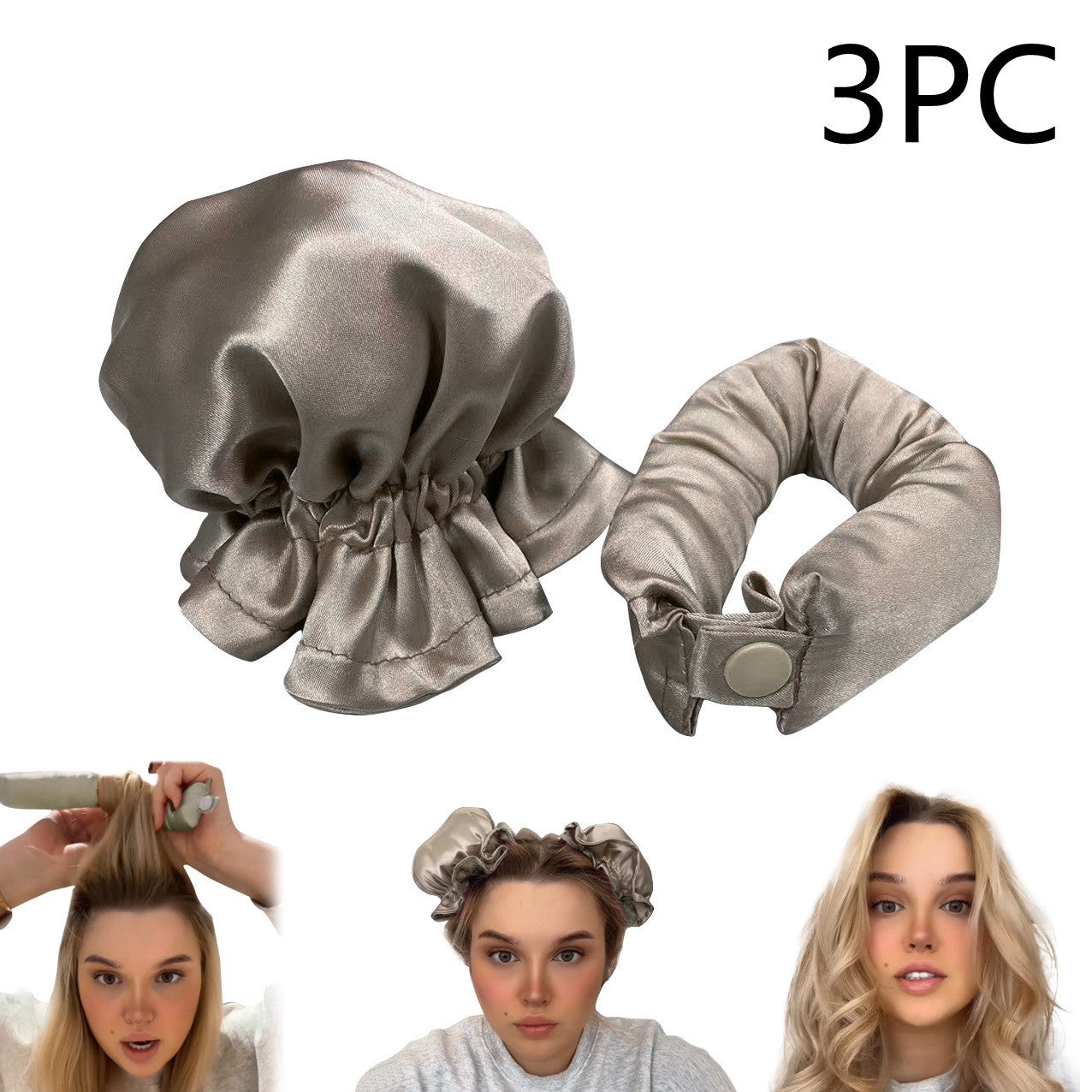 Heatless Curl Stick With Cloth Cover Headband Hair Style Tools