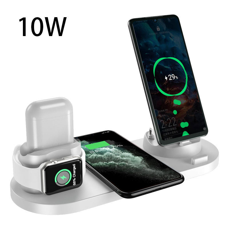 Wireless Charger Fast Charging Pad For Phone Watch 6 In 1 Charging Dock Station