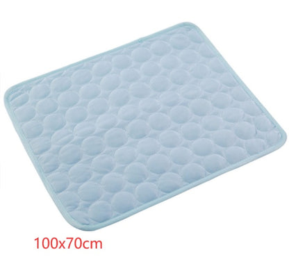 Pet Dog Cat Ice Silk Cold Pad For Cooling