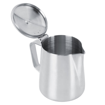 350ml Stainless Steel Coffee Latte Frothing Art Jug w/Lid