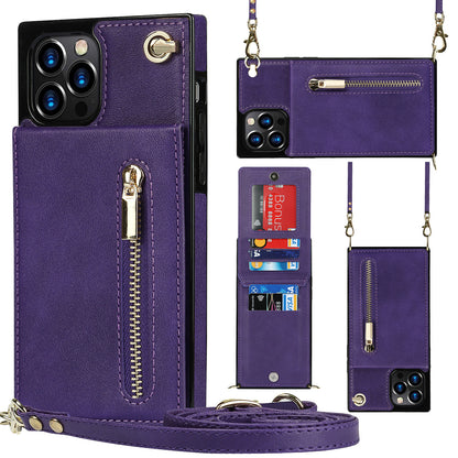 Zipper Phone Case Crossbody