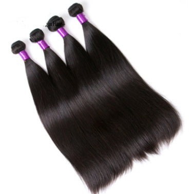 Human hair straight hair natural color