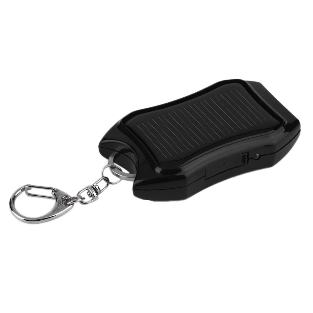 Solar Mobile Phone Power Bank  Flashlight Keychain