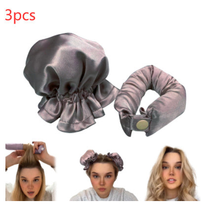Heatless Curl Stick With Cloth Cover Headband Hair Style Tools