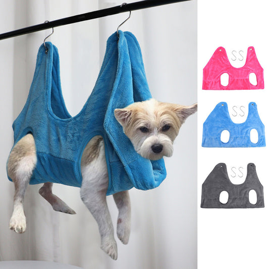 Pet Dog Cat Grooming Hammock Harness Breathable