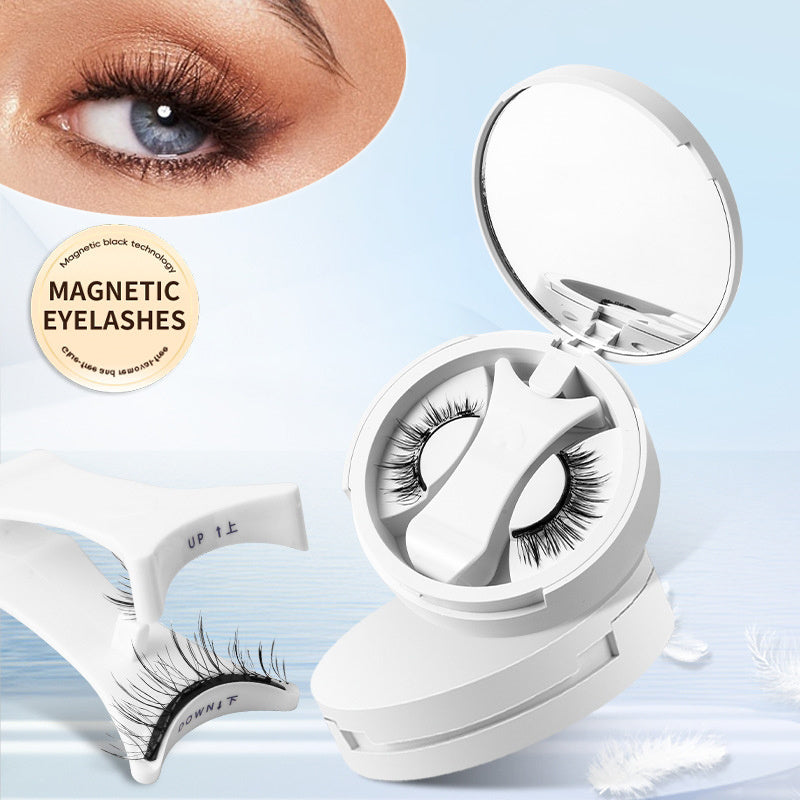Magnetic False Eyelashes Integrated Storage Box Glue-free w/Applicator