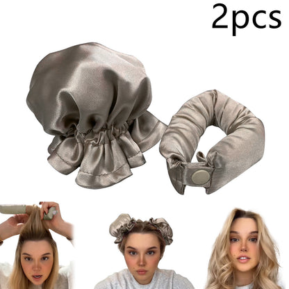 Heatless Curl Stick With Cloth Cover Headband Hair Style Tools