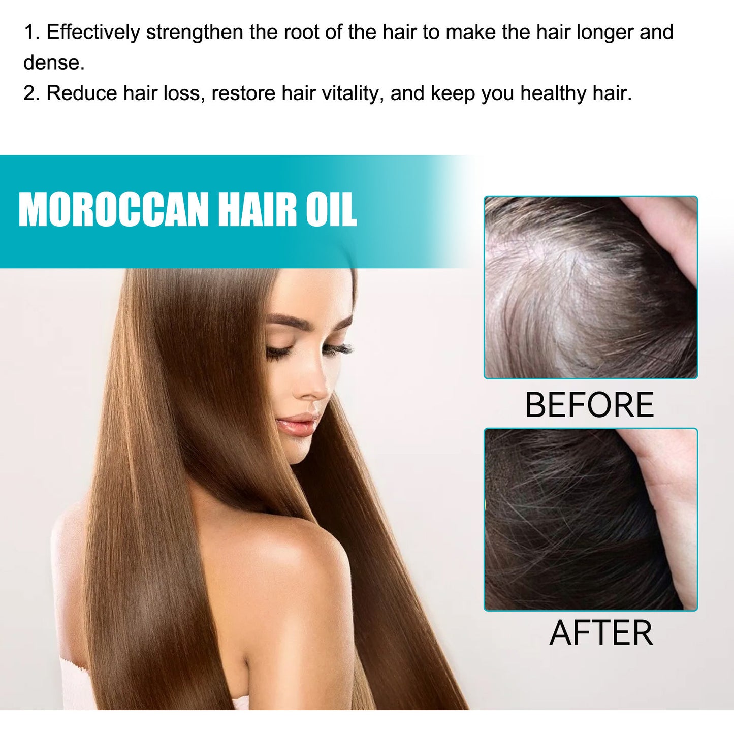 Morocco Hair Care Essential Oil Smooth Dry And Dense Hair