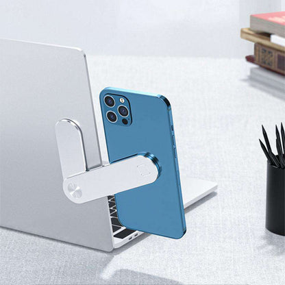 Laptop Phone Holder, Adjustable Side Mount, Magnetic Laptop Monitor Mount, Aluminum Expansion