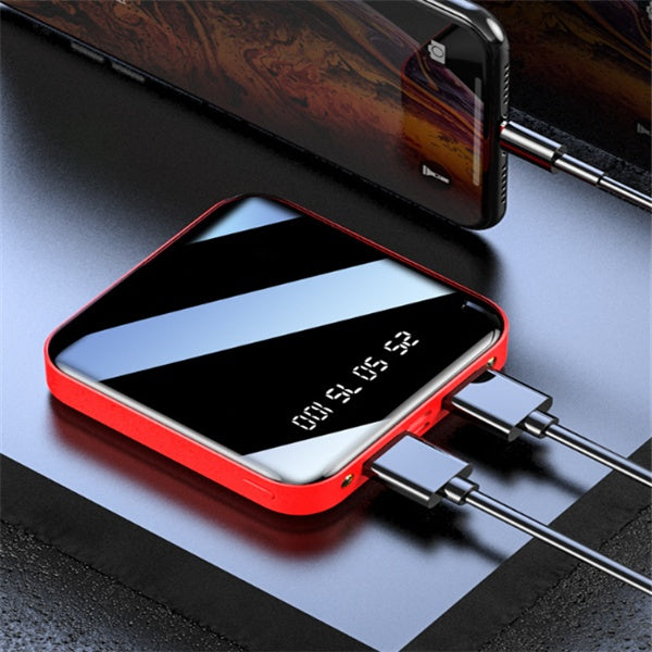 Mini Power Bank 20000 MAh Portable Mirror Digital