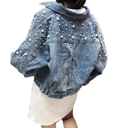 Short Denim Coat Women's Slimming
