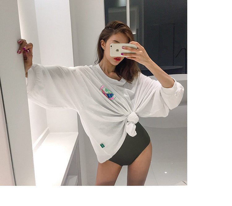 Women's Block Slim Triangle One-piece Swimsuit