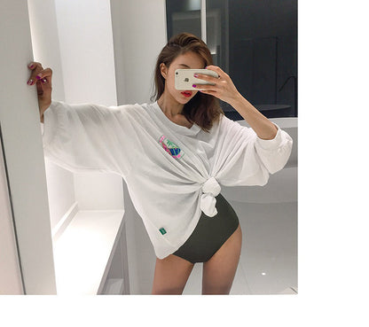 Women's Block Slim Triangle One-piece Swimsuit