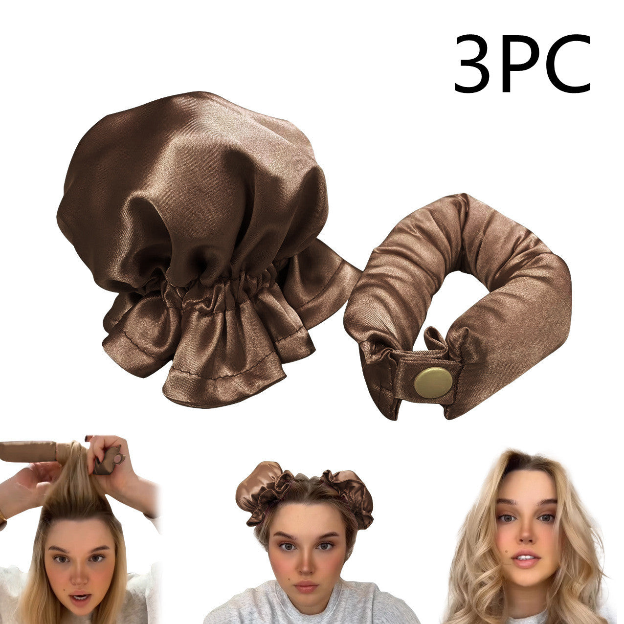 Heatless Curl Stick With Cloth Cover Headband Hair Style Tools