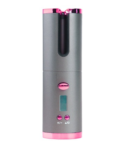 Rechargeable Automatic Hair Curler Women LCD Display Ceramic Rotating
