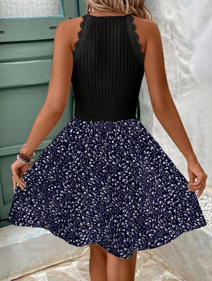 Women's Lace Slim Fit Sleeveless Dress