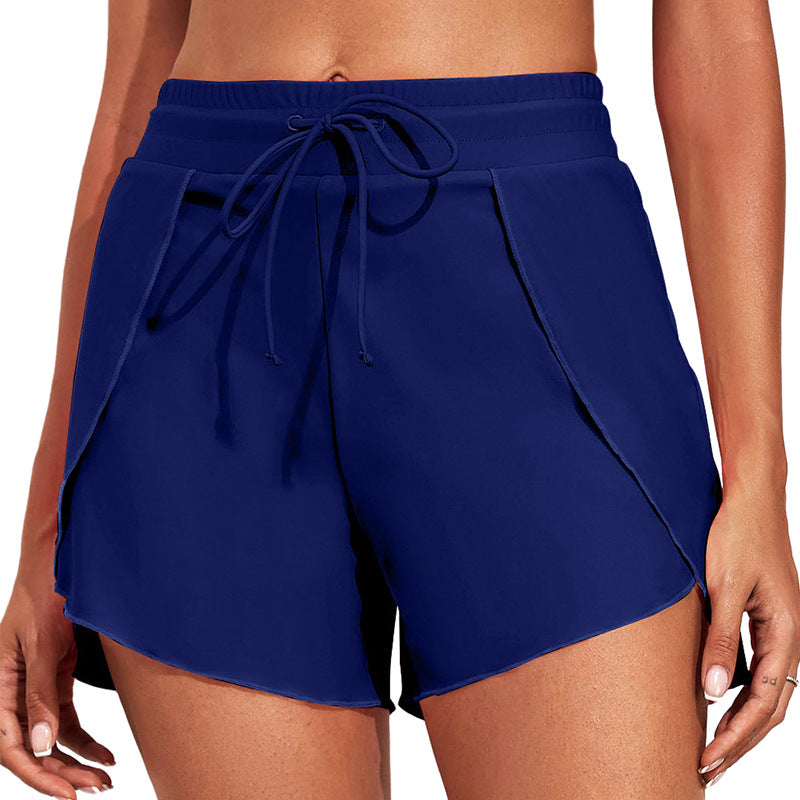 Quick-drying High Waist Women's Swimming Trunks