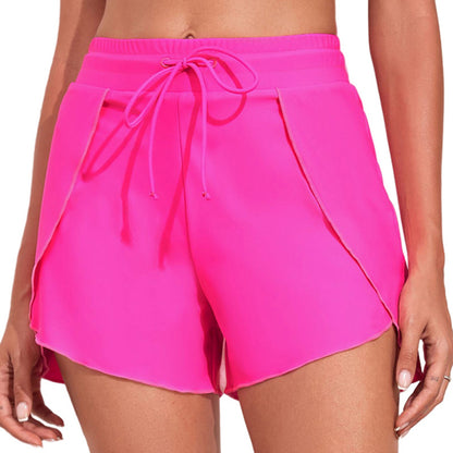 Quick-drying High Waist Women's Swimming Trunks