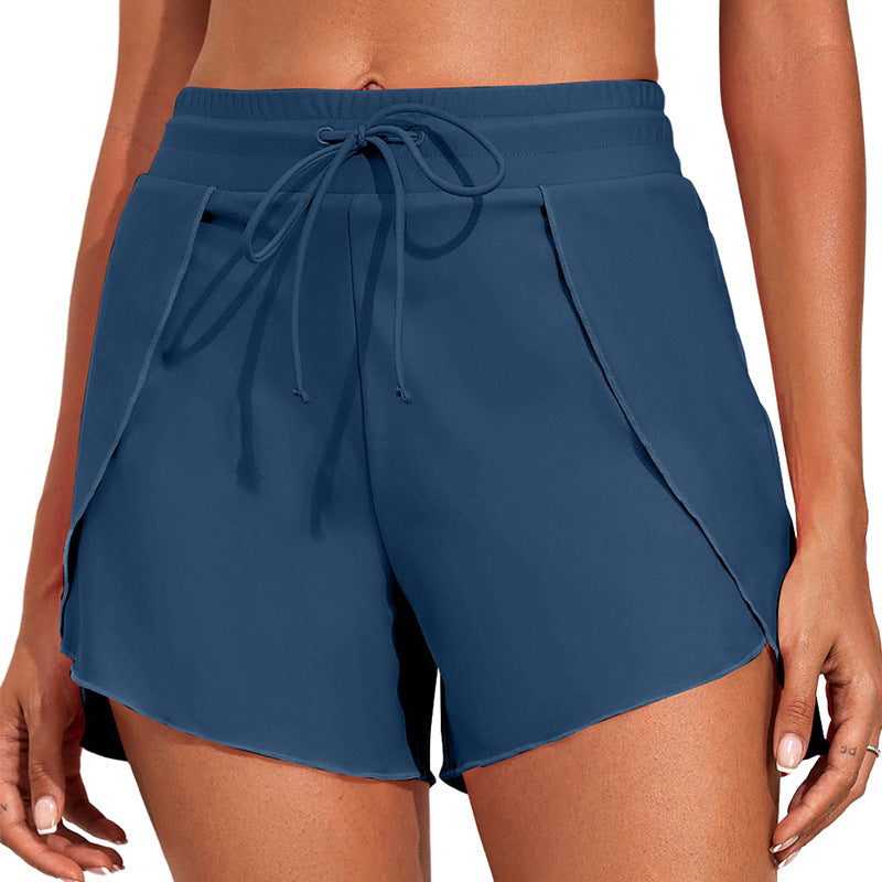 Quick-drying High Waist Women's Swimming Trunks